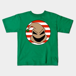 Pixelated Christmas Oogie Boogie Jingle Bells Kids T-Shirt